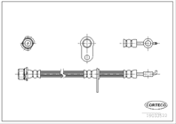 Шланг тормозной TOYOTA: AVENSIS VERSO 2.0 D-4D/2.0 VVT-i/2.4 VVTi 4WD/2.4 VVTi GLS 01-09