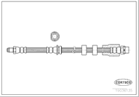 Шланг тормозной bmw: 3 320 d xdrive/320 xd/325 i x
