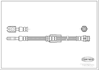 Шланг тормоз. Fr 633мм VW Passat 06-