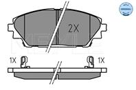 Колодки торм.пер. (WVA 25875 15 8mm.)