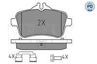 Колодки торм.зад.(WVA 25215 15 0mm) /PLATINUM PAD/