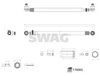 Тяга рулевая продольная swag 33103281