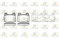Колодки тормозные дисковые задние 201452 от фирмы ROAD HOUSE