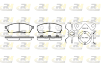 Колодки передн.r12 / roadhouse ()