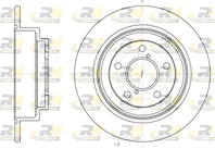 Диск торм. зад. 265,5x10 5 отв. min 2