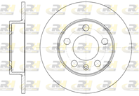 Диск тормоз.зад.