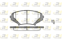 Колодки тормозные дисковые 2108001 от фирмы ROAD HOUSE