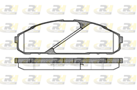 Колодки тормозные передние Nissan Road House