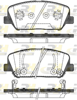Zestaw klockow hamulcowych, hamulce tarczowe