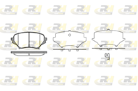 Колодки тормозные дисковые 2118901 от производителя ROAD HOUSE