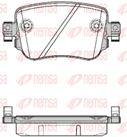 Колодки тормозные дисковые задние 154908 от компании REMSA