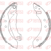 Барабанные тормозные колодки 405100 от компании REMSA