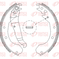 Барабанные тормозные колодки 409000 от фирмы REMSA
