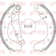 Барабанные тормозные колодки 409100 от компании REMSA