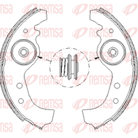 Барабанные тормозные колодки 401501 от компании REMSA