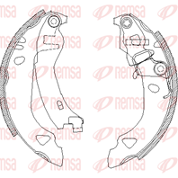 Барабанные тормозные колодки 430200 от производителя REMSA