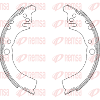 Колодки барабан.Daihatsu Sirion 1.0-1.3WTi 98>