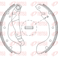 Барабанные тормозные колодки 430700 от компании REMSA