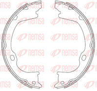 Колодки барабанного ручника 428200 от компании REMSA