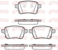 Колодки тормозные дисковые задние 145022 от компании REMSA