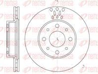 6517.10_диск тормозной передний! Fiat Palio 1.0-1