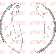 Барабанные тормозные колодки 441701 от производителя REMSA