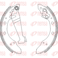Барабанные тормозные колодки 404600 от фирмы REMSA