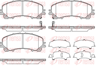 1407 12_колодки дисковые передние!\ Nissan X-Trail, Infiniti Q50 1.6dCi/2.2D 13>