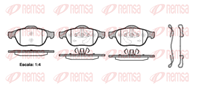 843 20_!колодки дисковые п.\ Renault Grand Scenic/Scenic II 1.4-2.0i/1.5-2.0DCi 03-09