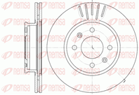 6666.10_диск тормозной передний!\ Hyundai Getz 1.1-1.5D 02&gt
