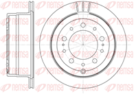 6948.10 диск тормозной задний!Toyota Land Cruiser 100 4.2TD/4.7 98&gt