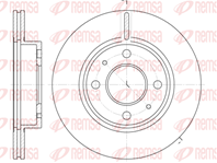 6105.10 диск тормозной передний! nissan sunny 1.4-2.0d 86-96