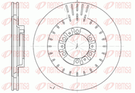 6953.10_диск тормозной передний! mitsubishi pajero sport 3.0 v6/2.5td 98&gt