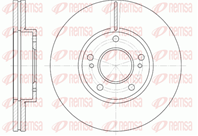 Диск торм. пер._Nissan Maxima QX 2.5 V6 24V/3.0 95-00