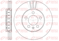 6545.10_диск тормозной передний!\ Audi A2/A3,VW Golf/Bora 1.6 96&gt