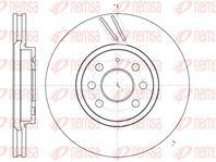 6684.10_диск тормозной передний!\ Opel Astra 1.4/1.6 04&gt