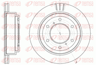 6955.10_диск тормозной задний! mitsubishi pajero 3.2/3.5 d/pajero sport 2.5td 00&gt