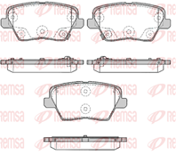 Комплект колодок для дисковых тормозов