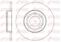 6418.00_диск тормозной передний! VW Polo 1.0-1.9D 94-99