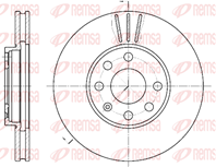 6572.10_диск тормозной передний!\ Opel Astra 1.4-1.7TD 98&gt