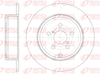 6700.00_диск тормозной задний!\ Toyota Avensis 1.8-2.0D-4D 03&gt