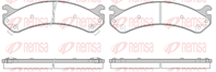 756 02_!колодки дисковые п. Chevrolet Express 96&gt/Silverado 99&gt  Hummer H2 02&gt