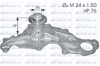 Насос водяной ford granada/sierra 2.0-2.8i v6 79-85