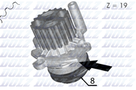 A-204_помпа! audi a3  vw golf/bora  seat ibiza 1.