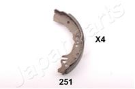 Барабанные тормозные колодки GF251AF от производителя JAPANPARTS