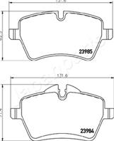 Комплект тормозных колодок, дисковый тормоз