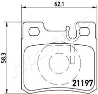 Колодки тормозные MERCEDES W210/W202/W124/W201/R129/R170/A208 CLK задние