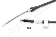 Трос ручного тормоза  левый mazda 626 97- (drum) l1665 mm