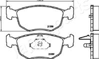 Колодки тормозные FORD MONDEO 93-00/SCORPIOO 86-94 передние