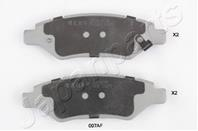 Колодки тормозные дисковые PP007AF от фирмы JAPANPARTS